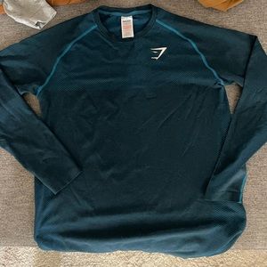 Gymmshark vital seamless long sleeve teal marl